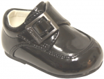 Boys Dressy Shoe w/ Velcro Buckle (1011116) BlackPat